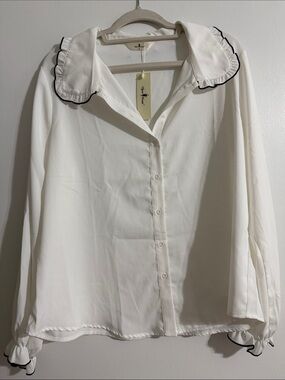 Agnes Orinda White Blouse with Tag
